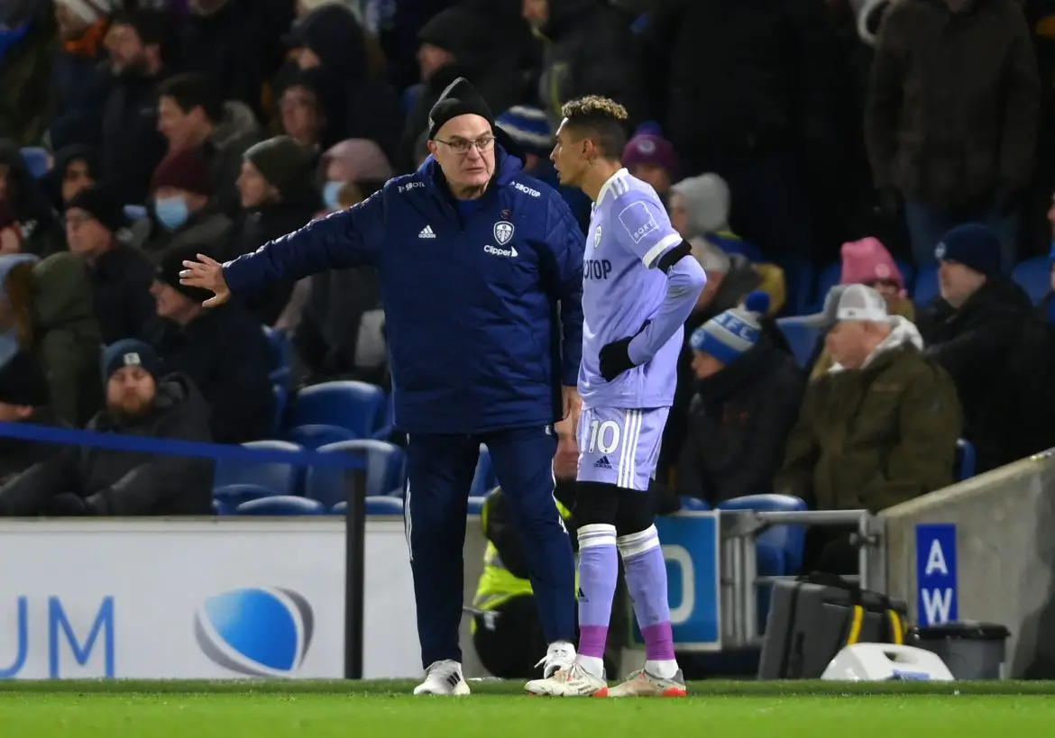Raphinha and Marcelo Bielsa