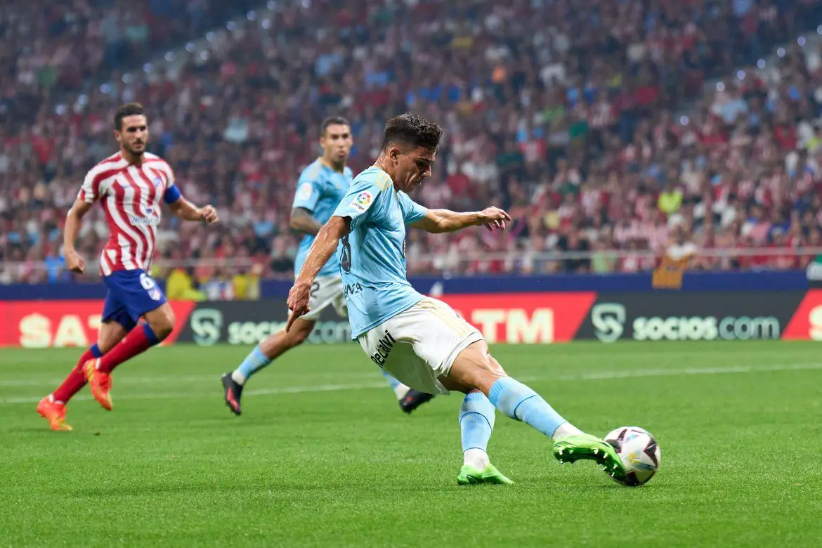 Gabri Veiga in action for Celta Vigo.