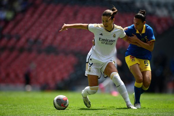 FBL-MEX-WOMEN-AMERICA-REAL MADRID-FRIENDLY