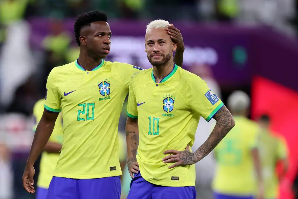 Watch: Neymar's bemused reaction to Real Madrid star Vinícius Jr's ...