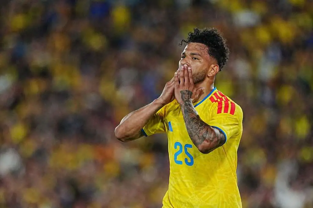 Luis Suárez playing for Colombia