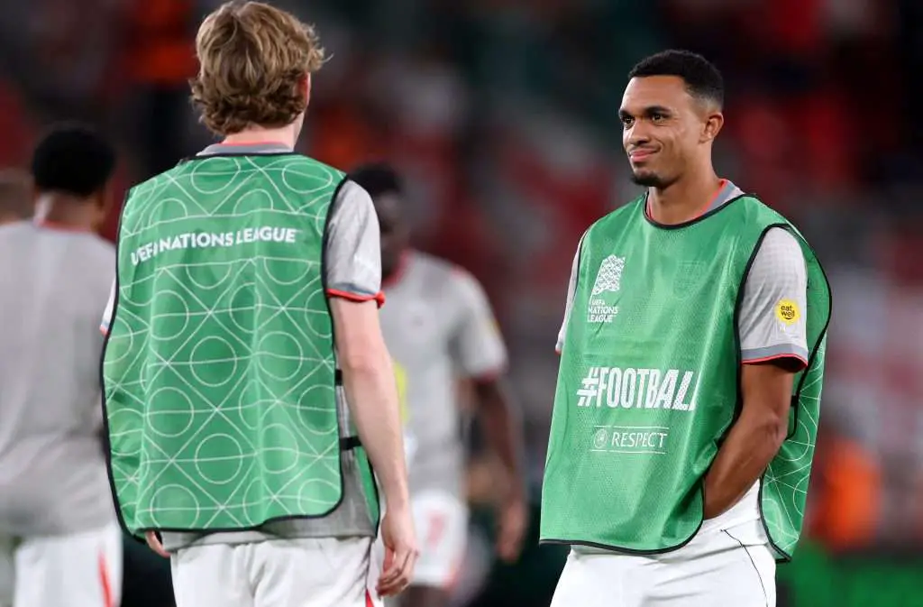 Gordon hails 'top, top quality' Alexander-Arnold after England's Nations League win in Prague