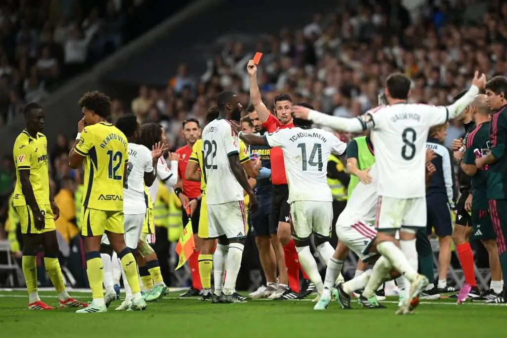Diomande strikes as Vinicius sees red in Real Madrid's 1-0 win over Villarreal
